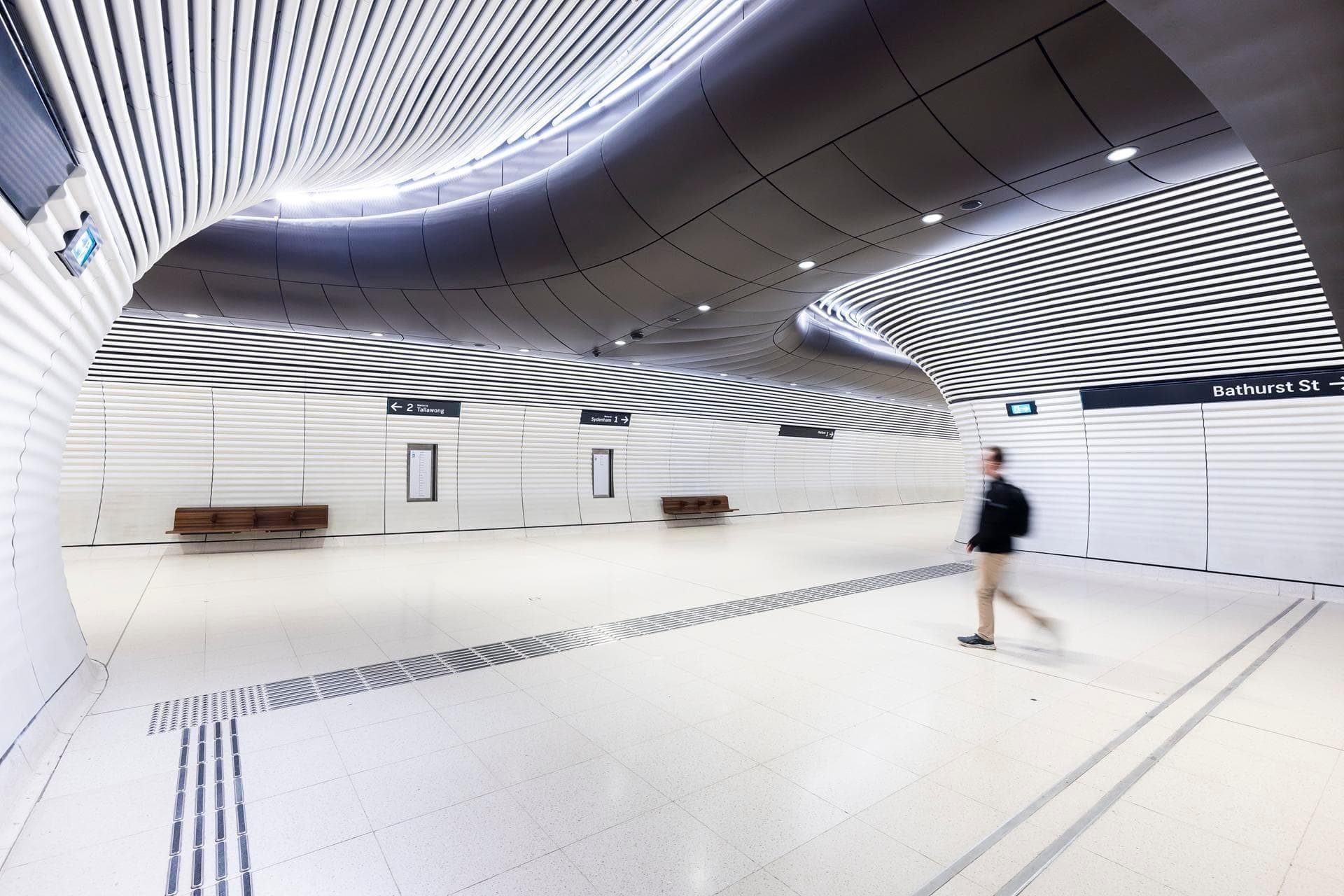 Gadigal Metro Railway Station with Durlum Metal Ceilings