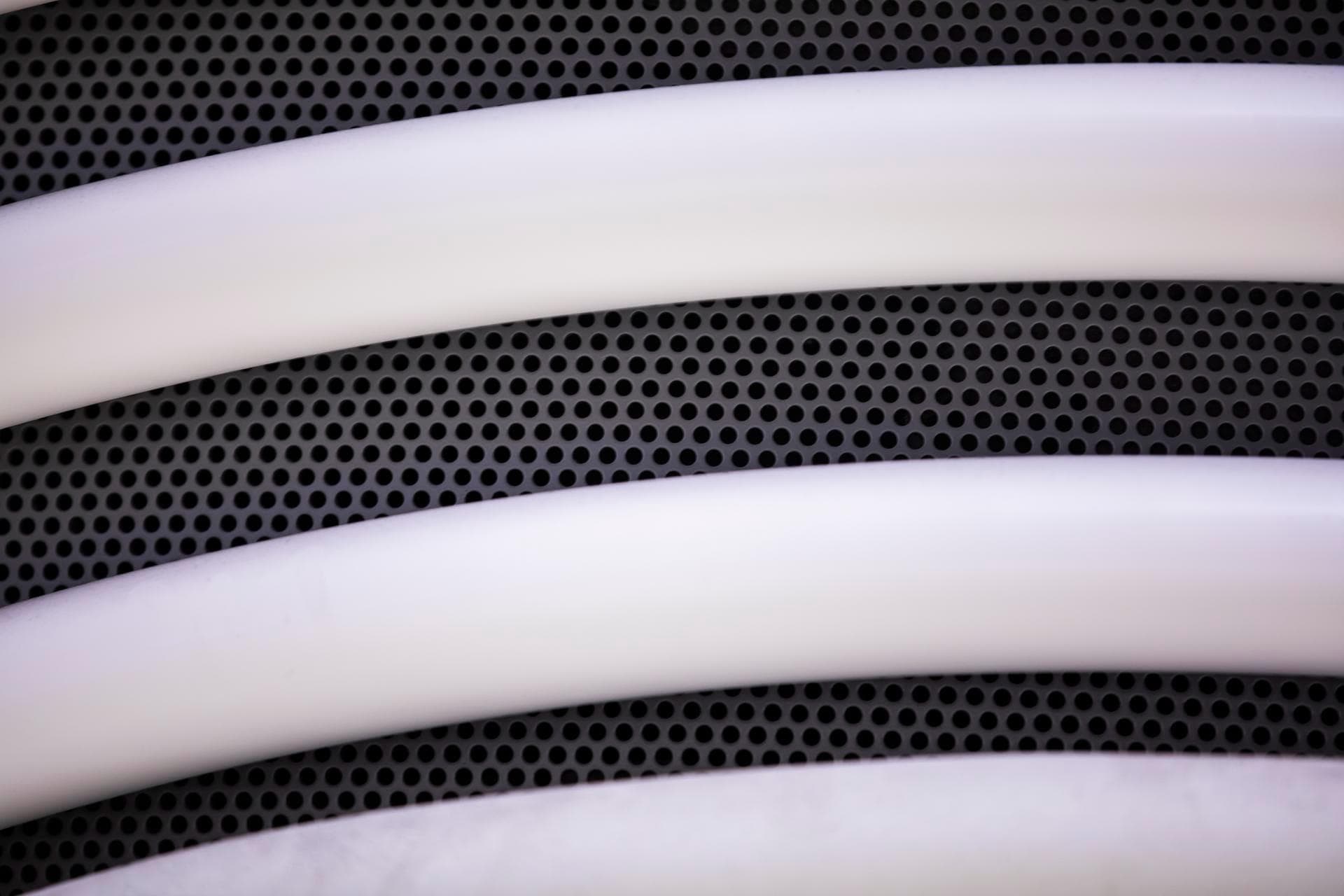 Close up of durlum metal ceiligns in Gadigal Metro Railway Station