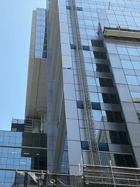High-rise commercial recladding works underway at 275 Kent Street Sydney CBD
